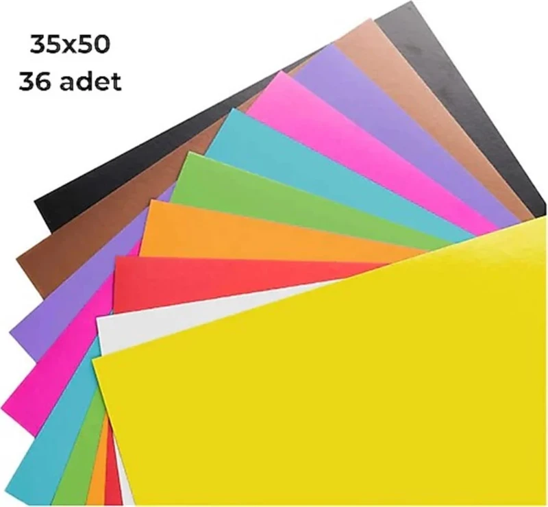 35x50 Renkli Mukavva 36lı Paket